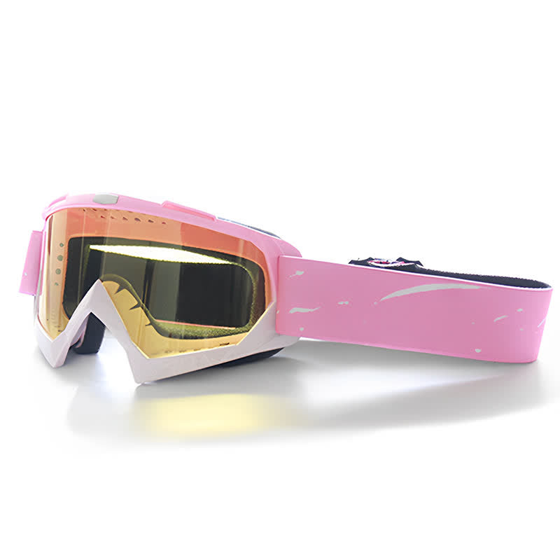 Spykay™ SG61025 Pink Over Glasses Windproof Ski Goggles Motorcycle Goggles for Men Women