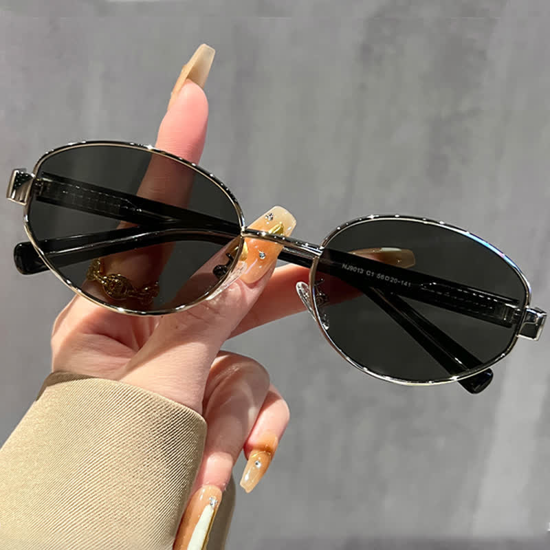 Spykay™ SG60768 Unisex Oval Frame Retro Sunglasses with Nylon Lense