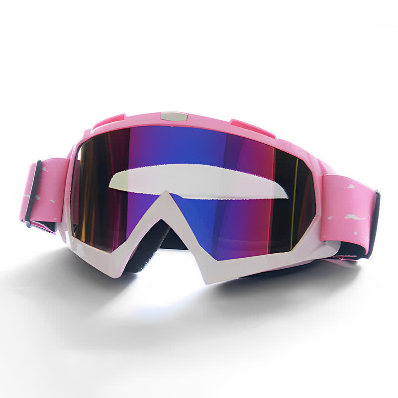 Spykay™ SG61025 Pink Over Glasses Windproof Ski Goggles Motorcycle Goggles for Men Women