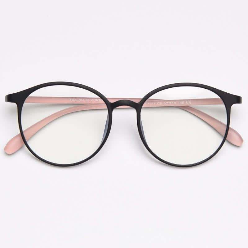 Spykay™ EG26865 Large Round Frame Anti-blue Light Simple Classic Lightweight Glasses