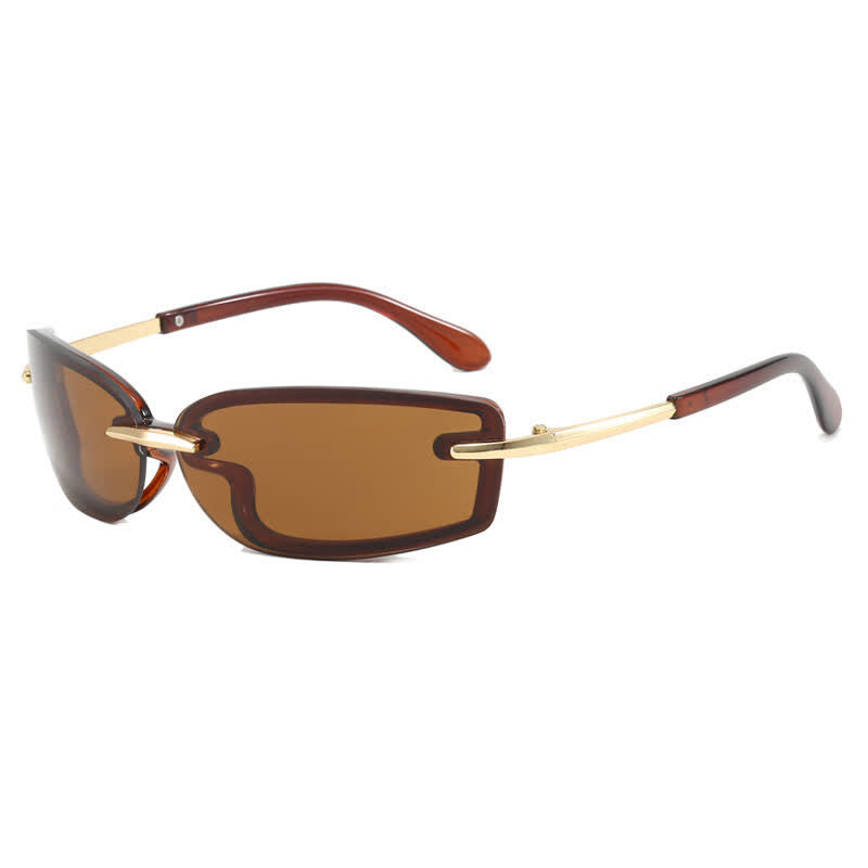 Spykay™ SG60850 Y2K Rimless Rectangle Frame Sunglasses