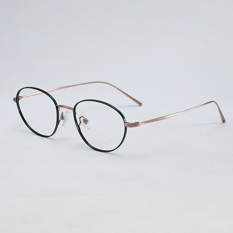 Spykay™ EG26707 Lightweight Titanium Oval Frame Anti-blue Light Glasses For Reading