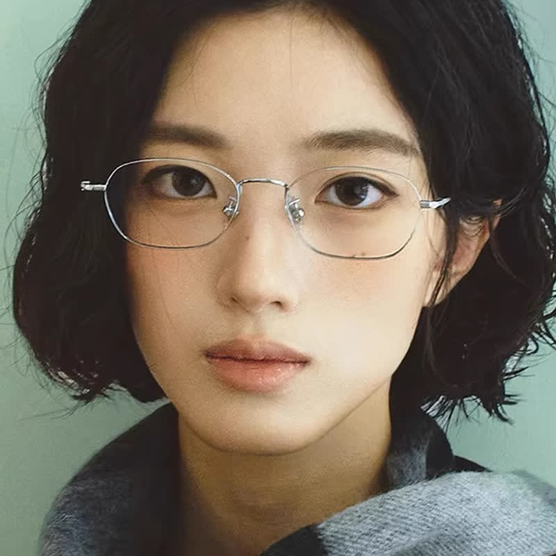 Spykay™ EG26722 Titanium Butterfly Frame Anti-blue Light Hipster Glasses