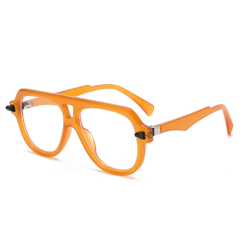 Spykay™ EG26883 Anti-blue Light Double Bridges Oversized Aviator Thick Eyeglasses