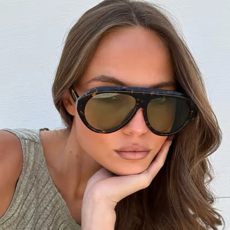 Spykay™ SG60857 Hipster Oversized Frame Aviator Sunglasses