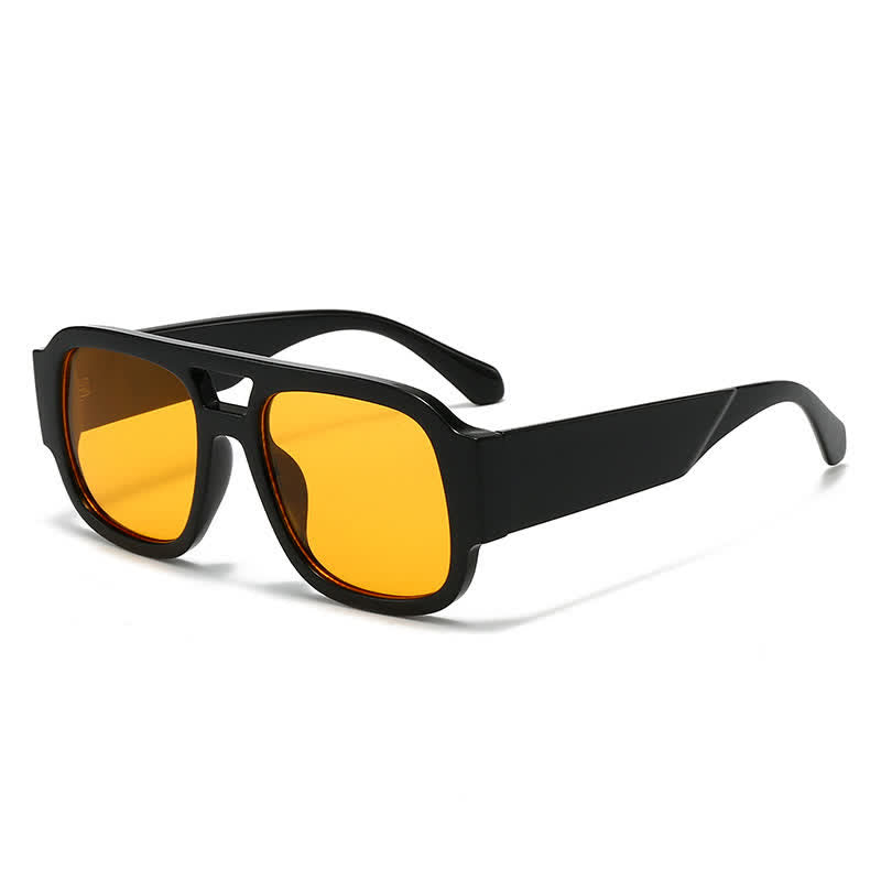 Spykay™ SG61016 Square Frame Double Bridges Classic Thick Sunglasses
