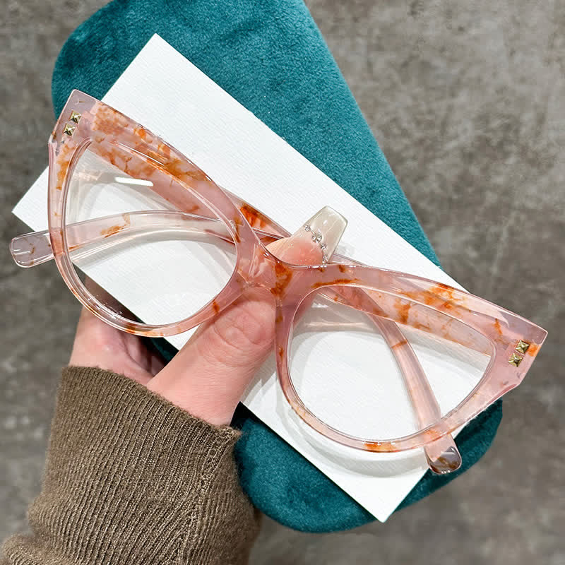 Spykay™ EG26691 Cat-Eye Colorblock Anti-blue Light Glasses
