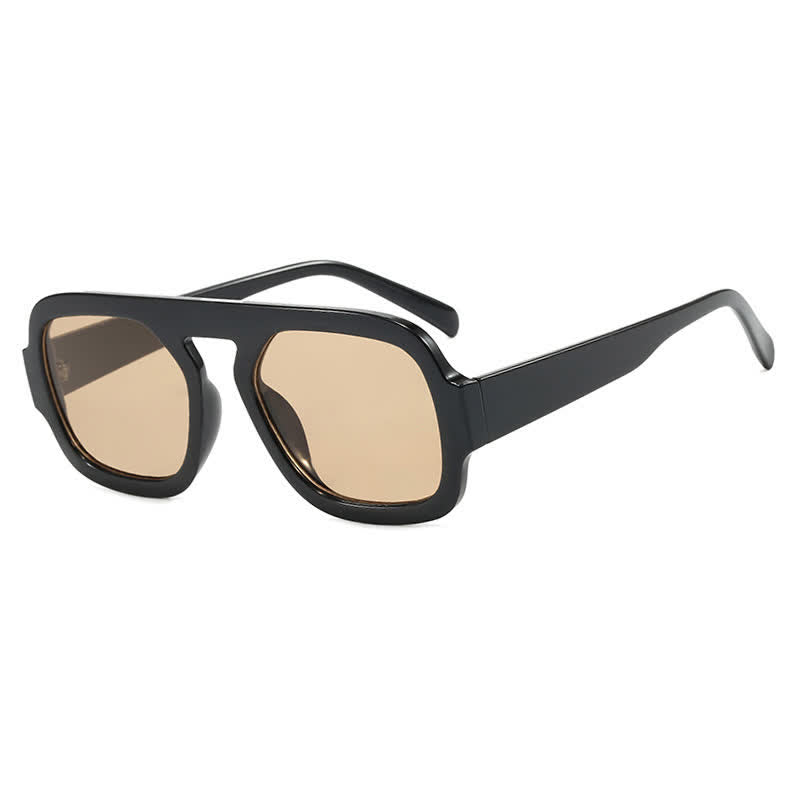 Spykay™ SG60722 Square Frame Leopard Print Cycling Aviator Sunglasses