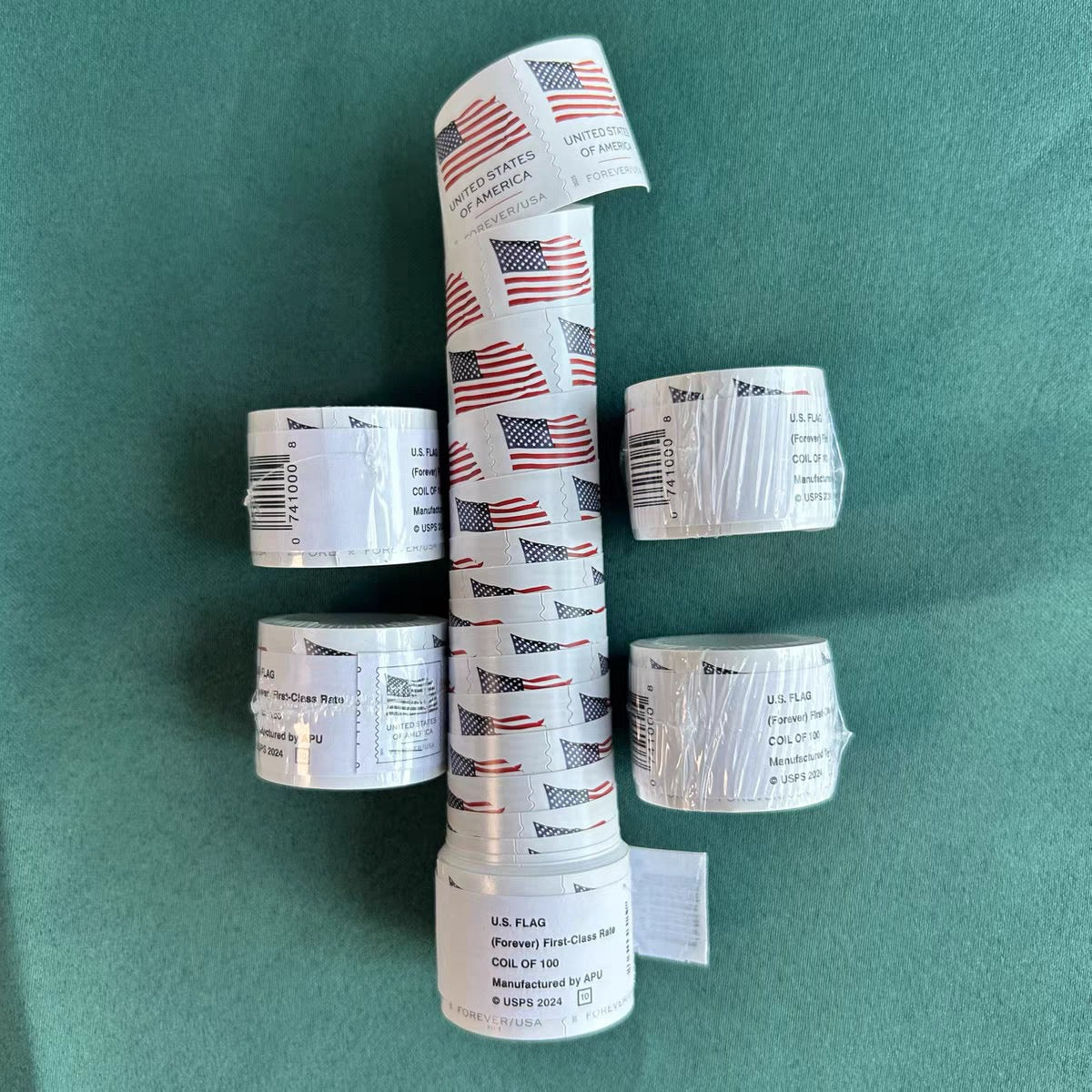 2025 U.S. Flags Forever Stamps Coil of 100