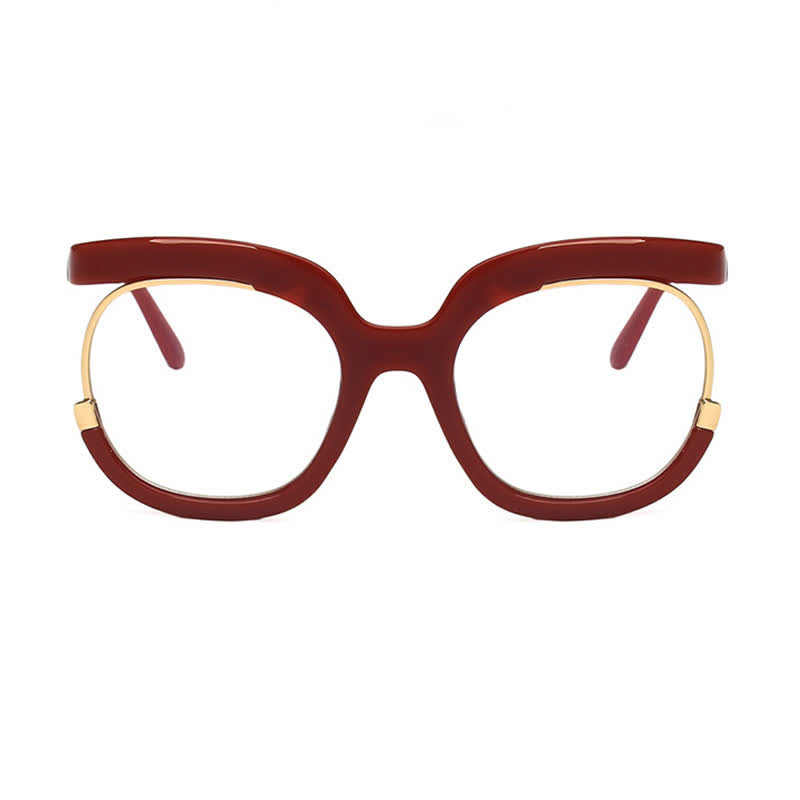 Spykay™ EG26670 Anti-blue Light Round Frames Owl Oversized Eyeglasses