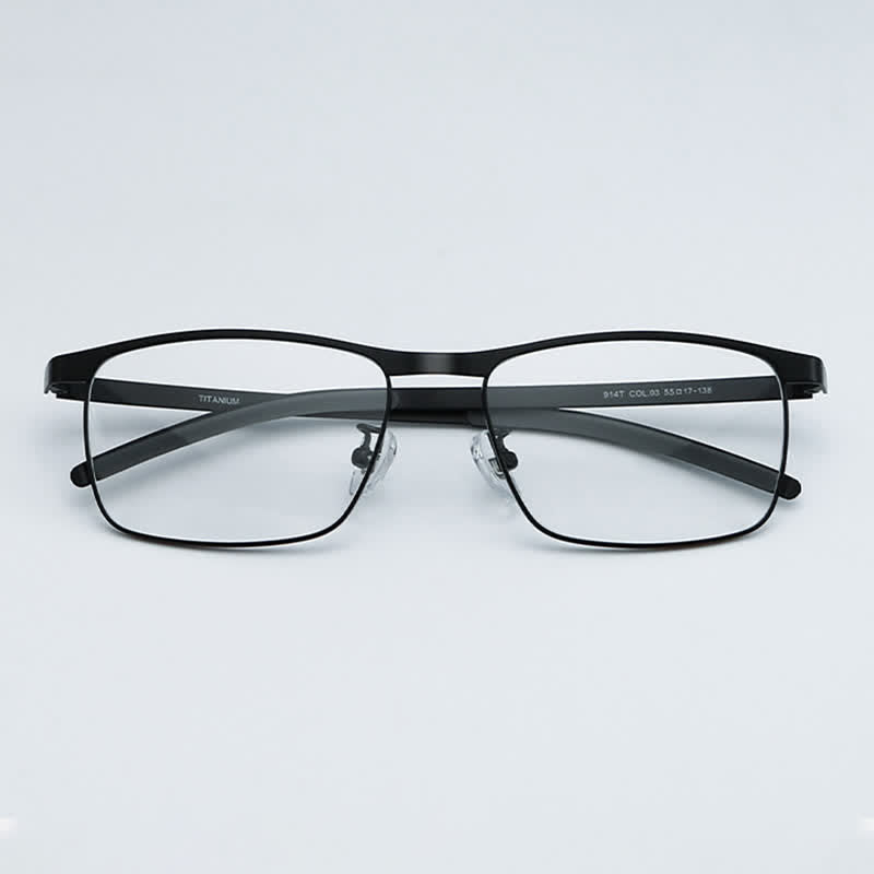 Spykay™ EG26852 Rectangle Titanium Frame Anti-blue Light Classic Glasses