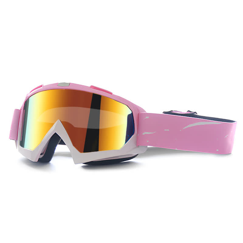 Spykay™ SG61025 Pink Over Glasses Windproof Ski Goggles Motorcycle Goggles for Men Women