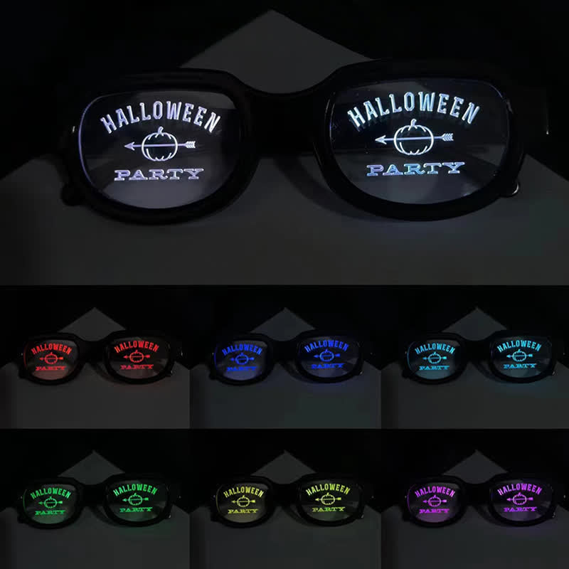 Spykay™ EG26929 HOT LED Pumpkin Glasses Light Up Glow Eyewear for Halloween&Party