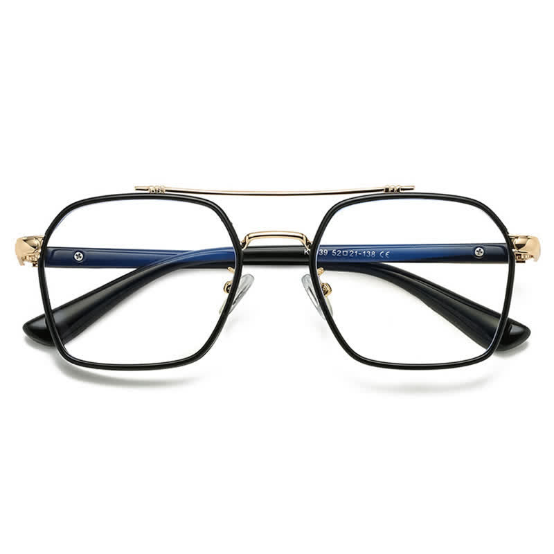 Spykay™ EG26920 Unsiex Square Frame Anti-blue Light Double Bridges Retro Glasses