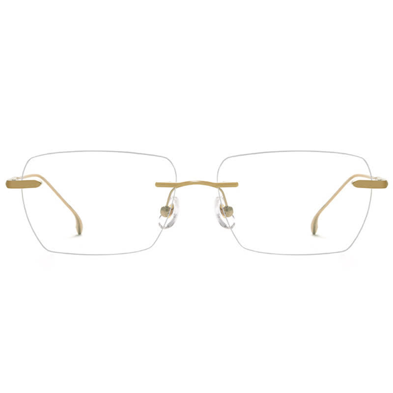 Spykay™ EG26902 Retro Rectangle Frame Anti-blue Light Hipster Rimless Glasses