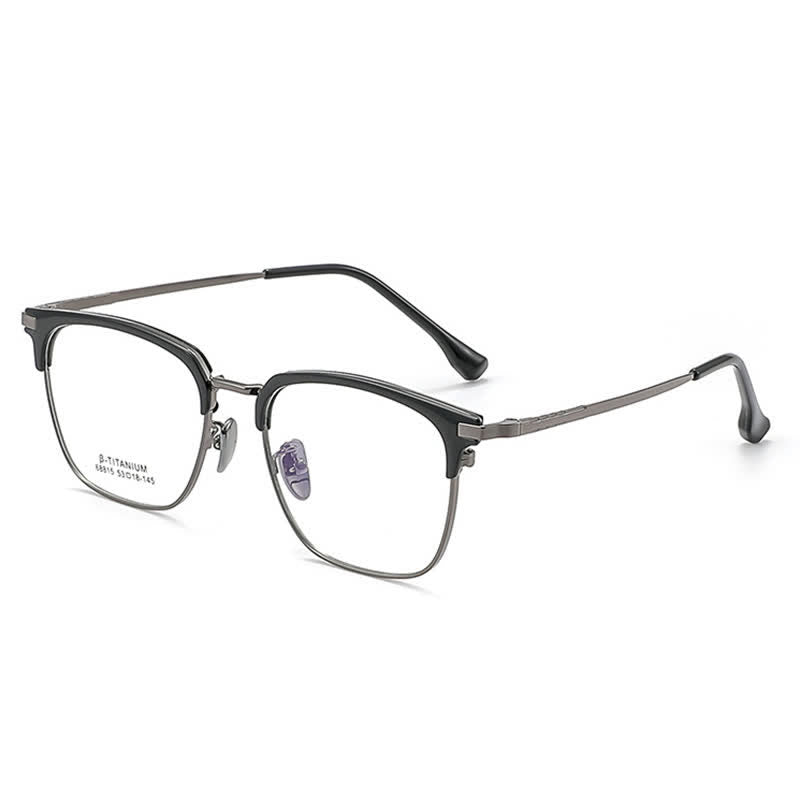 Spykay™ EG26899 Simple Anti-blue Light Square Frame Browline Glasses