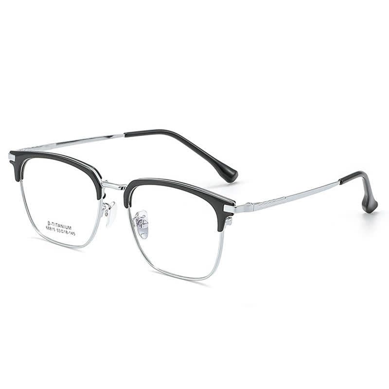 Spykay™ EG26899 Simple Anti-blue Light Square Frame Browline Glasses