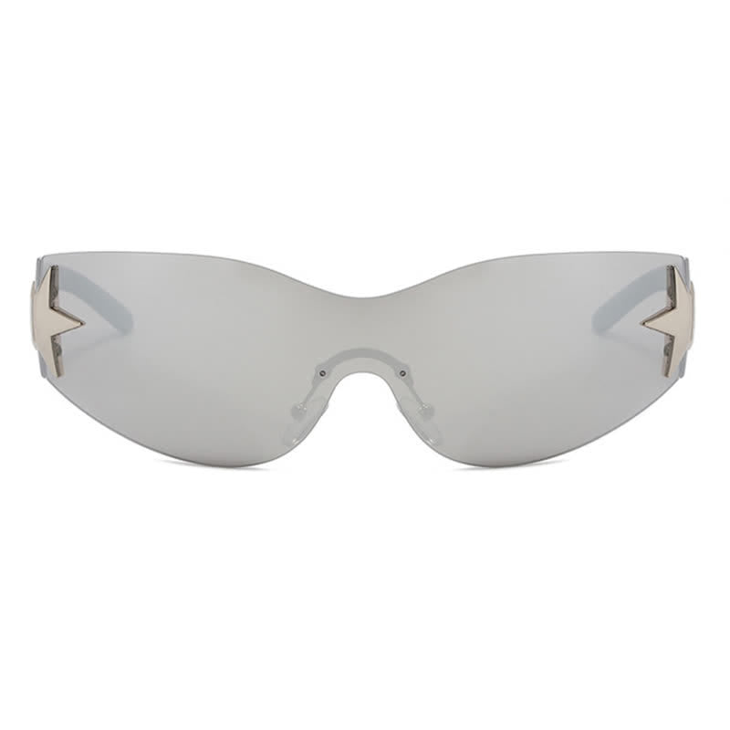 Spykay™ SG60726 Star One-piece Rimless Y2K Cyberpunk Aviator Sunglasses