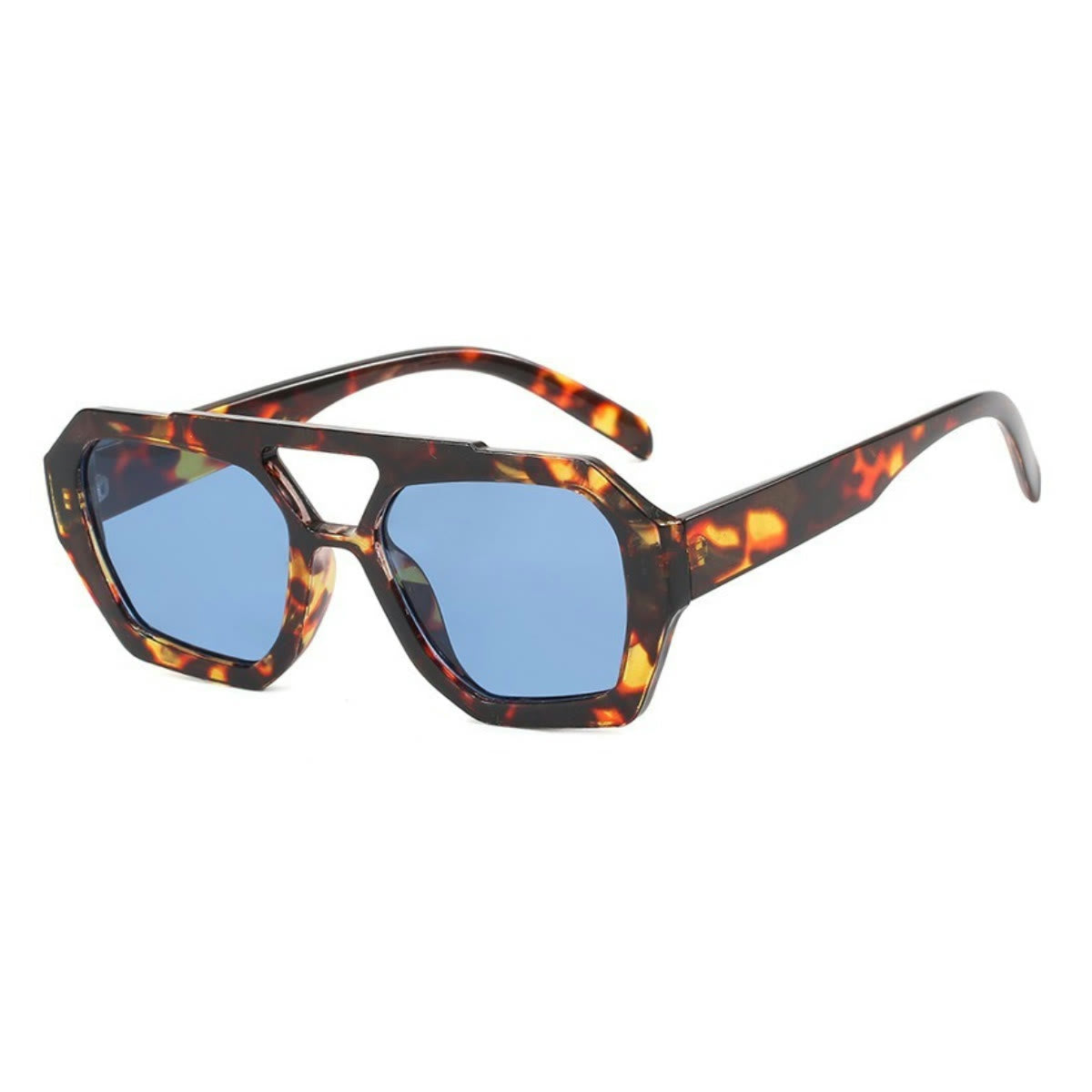 Spykay™ SG1024 Unique Double Bar Irregular Personality Retro Sunglasses
