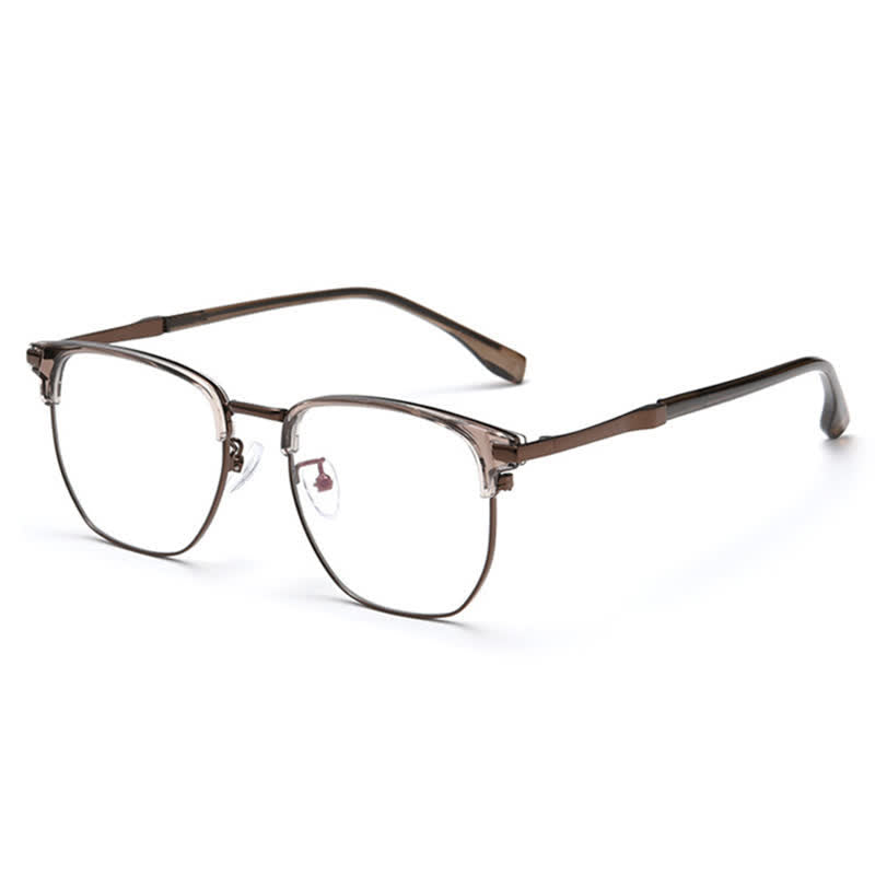 Spykay™ EG26900 Classic Anti-blue Light Square Frame Browline Glasses