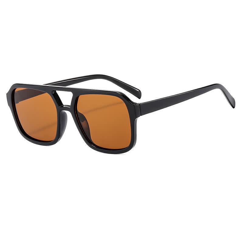 Spykay™ SG60718 Double Bridges Square Frames Retro-Vintage Sunglasses