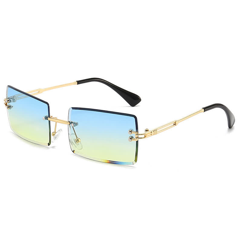Spykay™ SG60744 Rimless Rectangle Frame Fashion Sunglasses