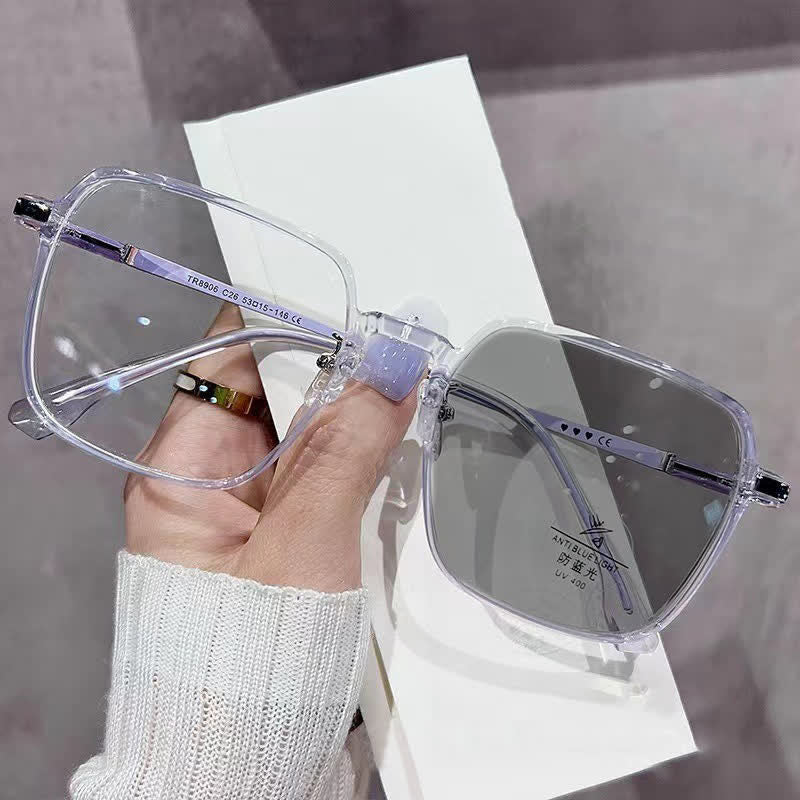 Spykay™ SG60934 Square Oversized Frame Hipster Photochromic Sunglasses