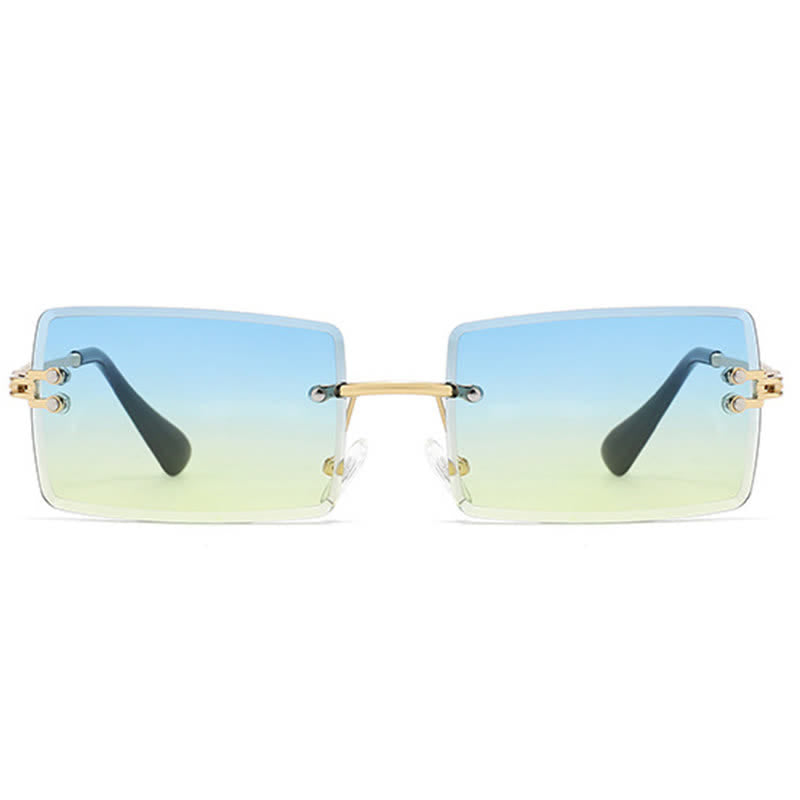 Spykay™ SG60744 Rimless Rectangle Frame Fashion Sunglasses