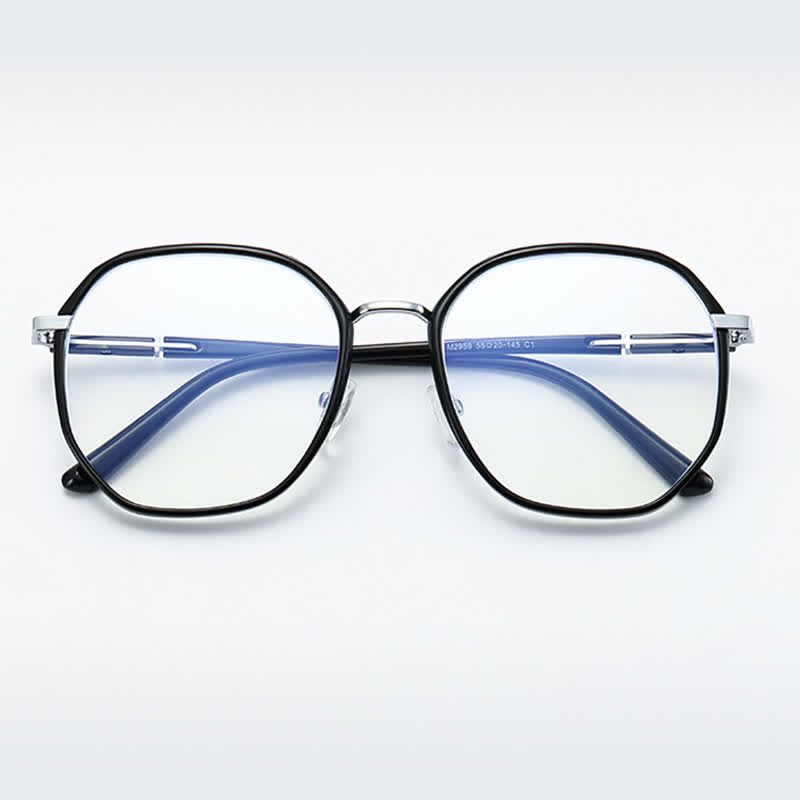 Spykay™ EG26793 Classic Geometric Large Frame Anti-blue Light Glasses