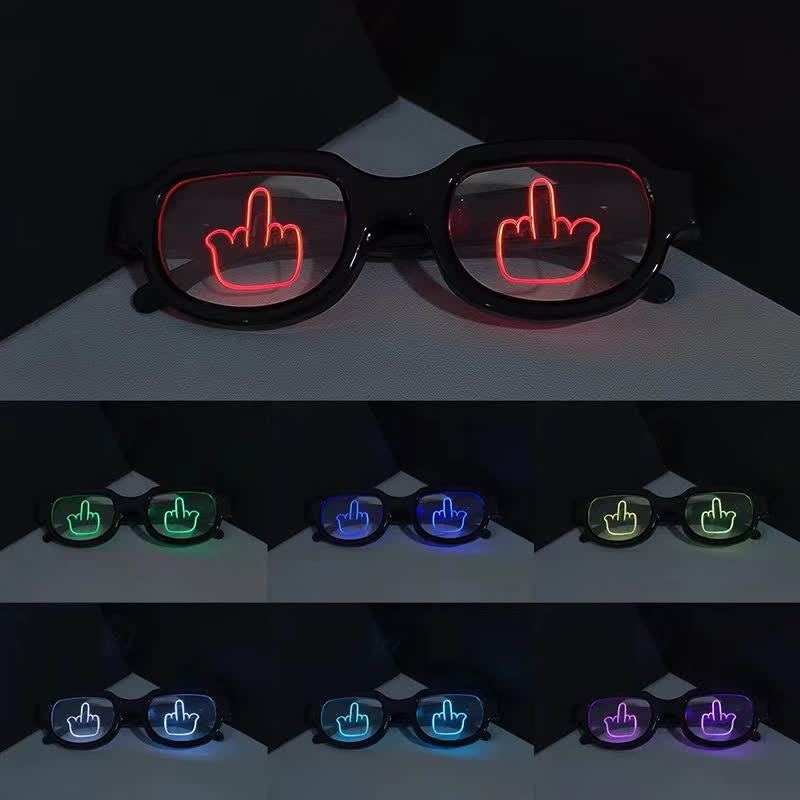 Spykay™ EG26927 HOT LED Glasses Light Up Glow Eyewear for Halloween&Party