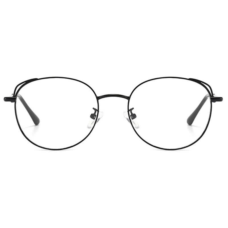 Spykay™ EG26840 Fashion Cat-Eye Metal Oval Frame Anti-blue Light Glasses