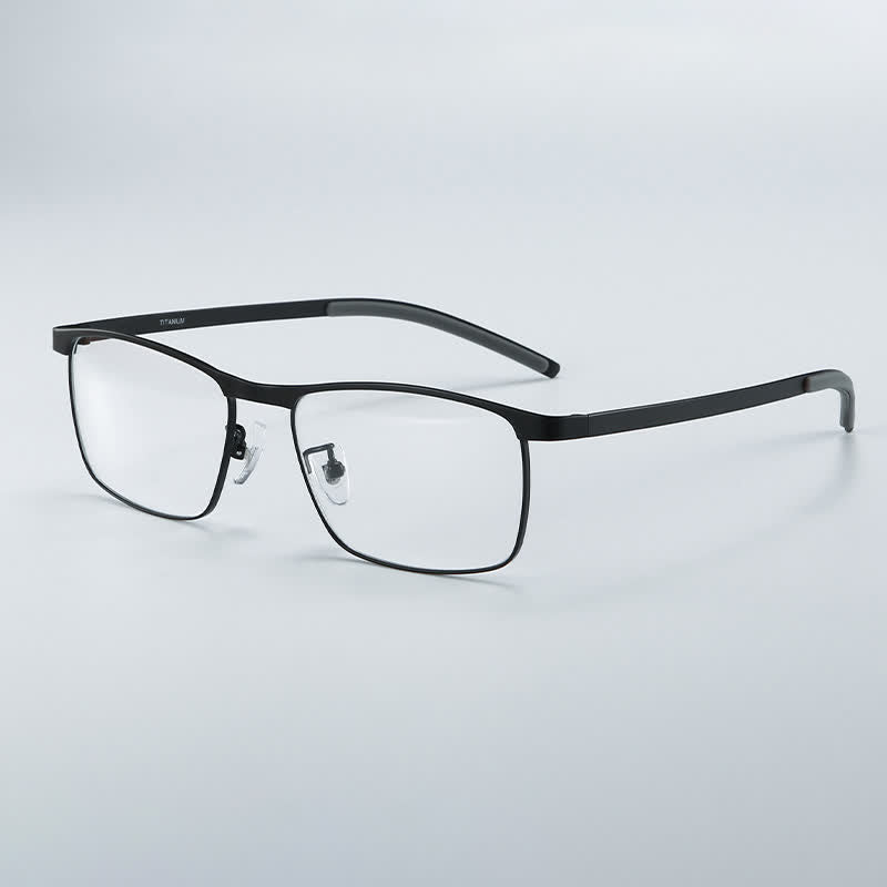 Spykay™ EG26852 Rectangle Titanium Frame Anti-blue Light Classic Glasses
