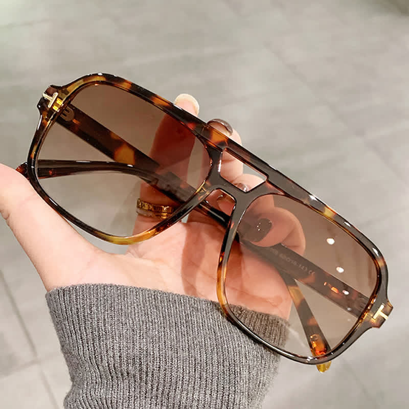 Spykay™ SG60710 Double Bridges Retro-Vintage Aviator Sunglasses