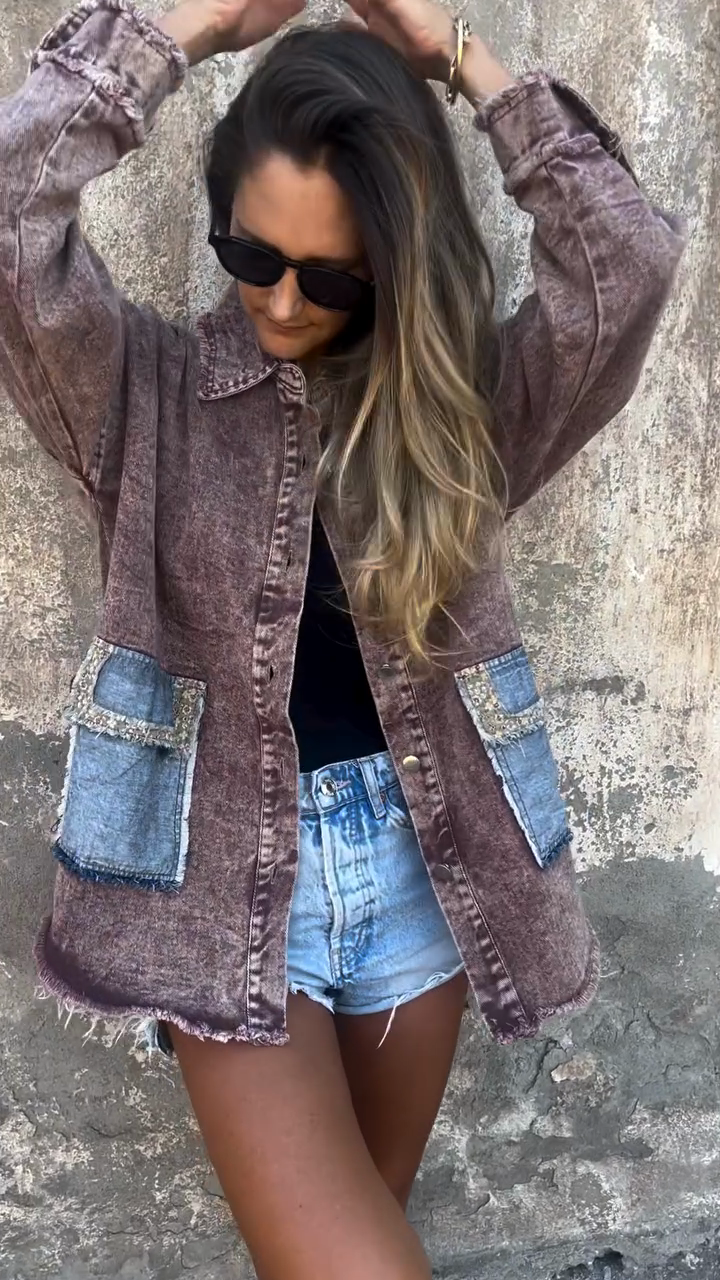 Distressed Denim Jacket