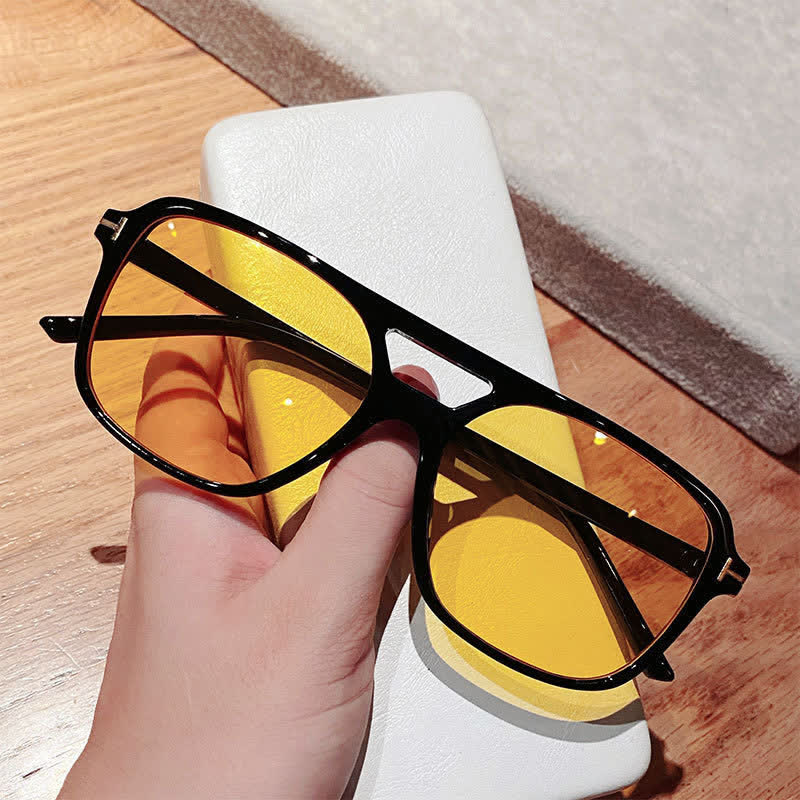 Spykay™ SG60710 Double Bridges Retro-Vintage Aviator Sunglasses