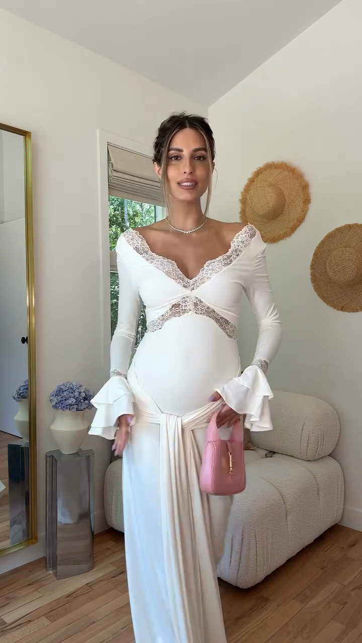 White Lace Maxi Dress