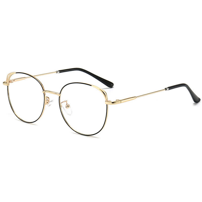 Spykay™ EG26840 Fashion Cat-Eye Metal Oval Frame Anti-blue Light Glasses