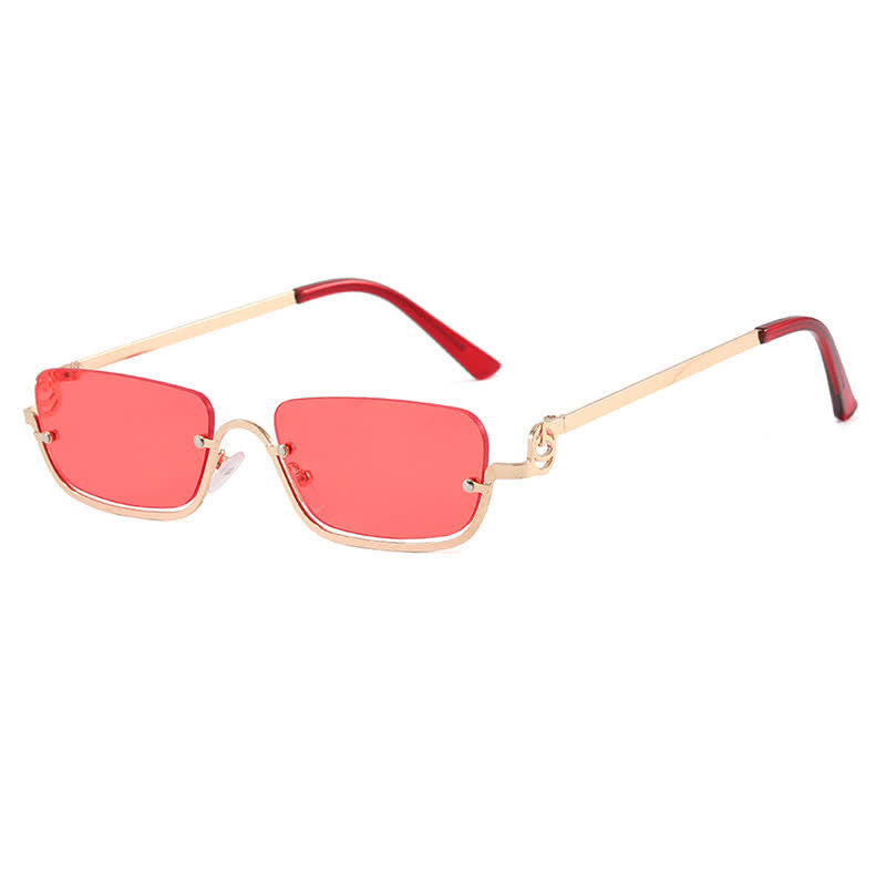 Spykay™ SG60874 Trendy Semi-Rimless Rectangle Frame Sunglasses