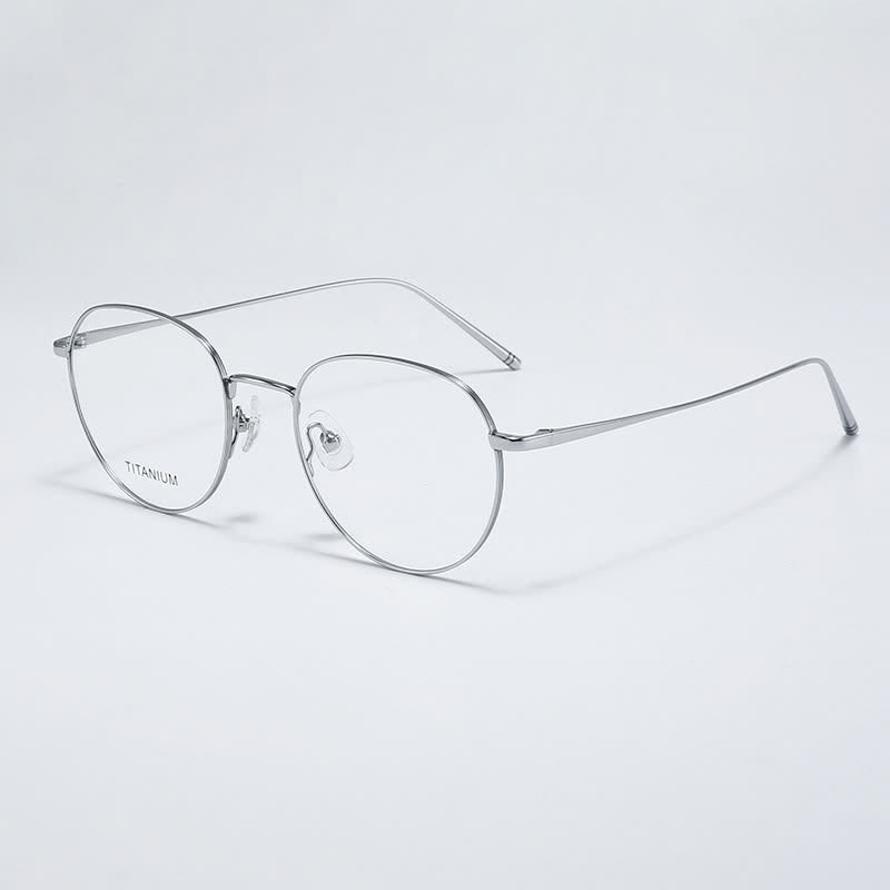 Spykay™ EG26857 Round Titanium Lightweight Frame Anti-blue Light Simple Glasses