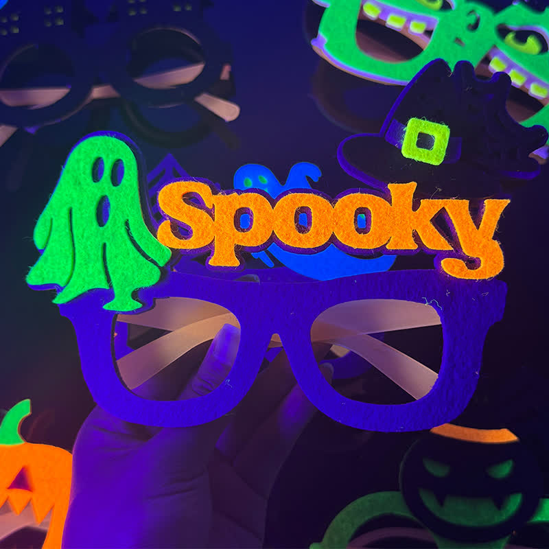 Spykay™ EG26831 Halloween Spider Ghost Pumpkin Fluorescent Glasses for Adults&Children