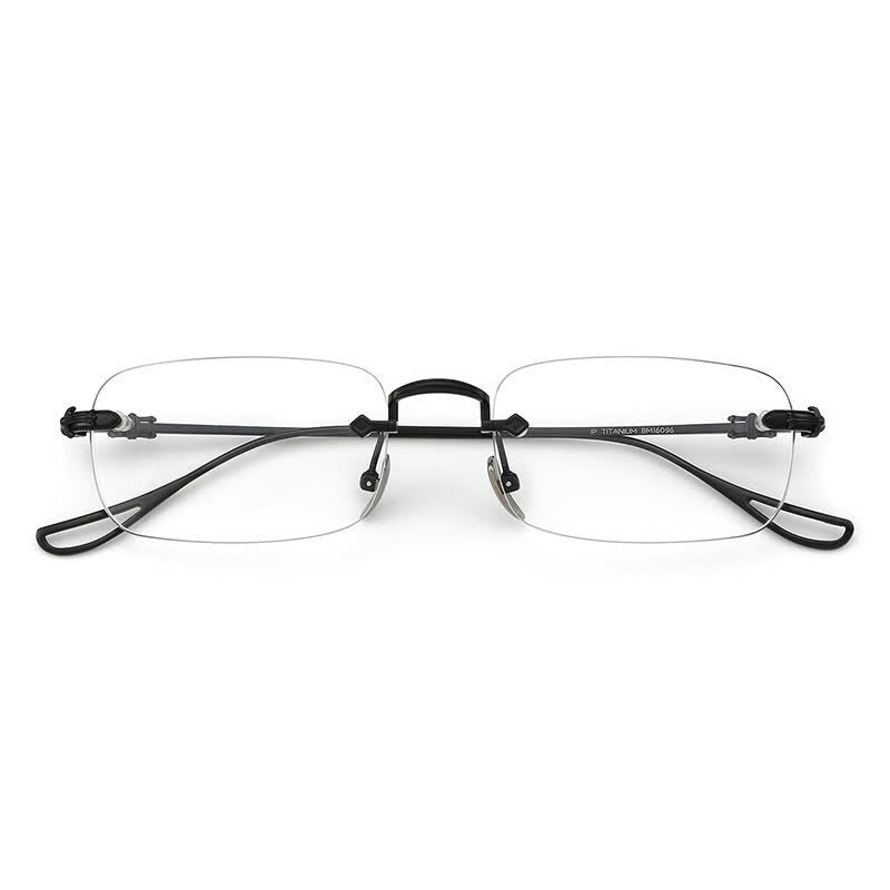 Spykay™ EG26923 Retro Gothic Cross Unisex Rimless Titanium Frame Anti-blue Light Glasses