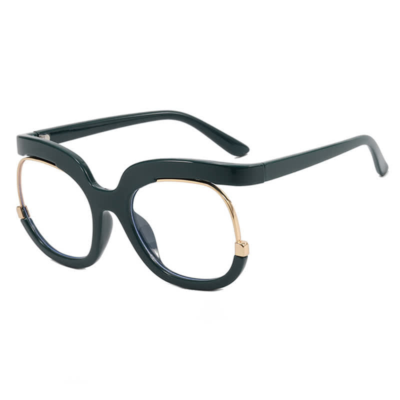 Spykay™ EG26670 Anti-blue Light Round Frames Owl Oversized Eyeglasses