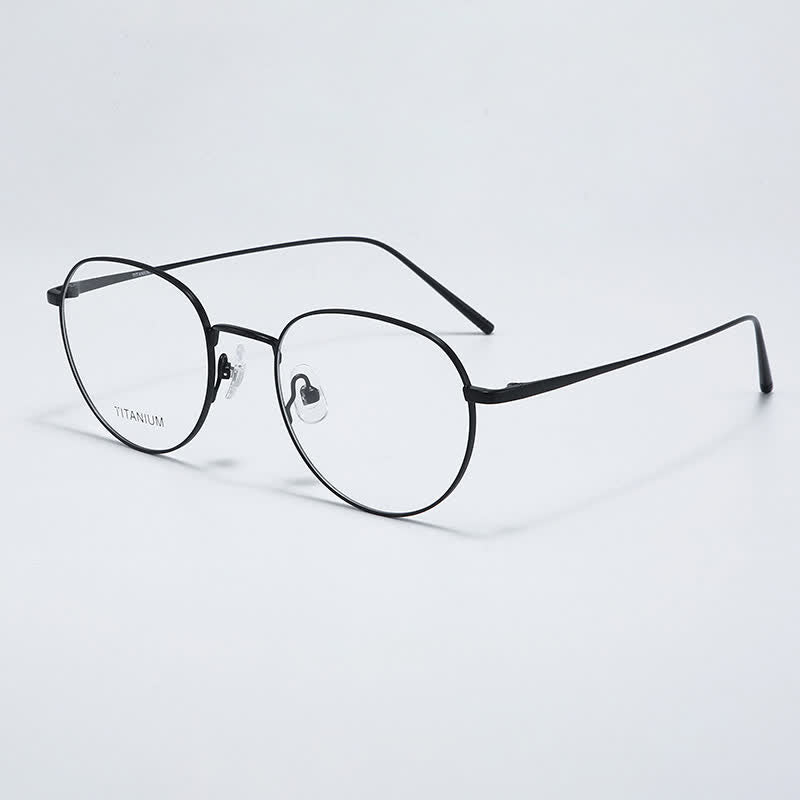 Spykay™ EG26857 Round Titanium Lightweight Frame Anti-blue Light Simple Glasses