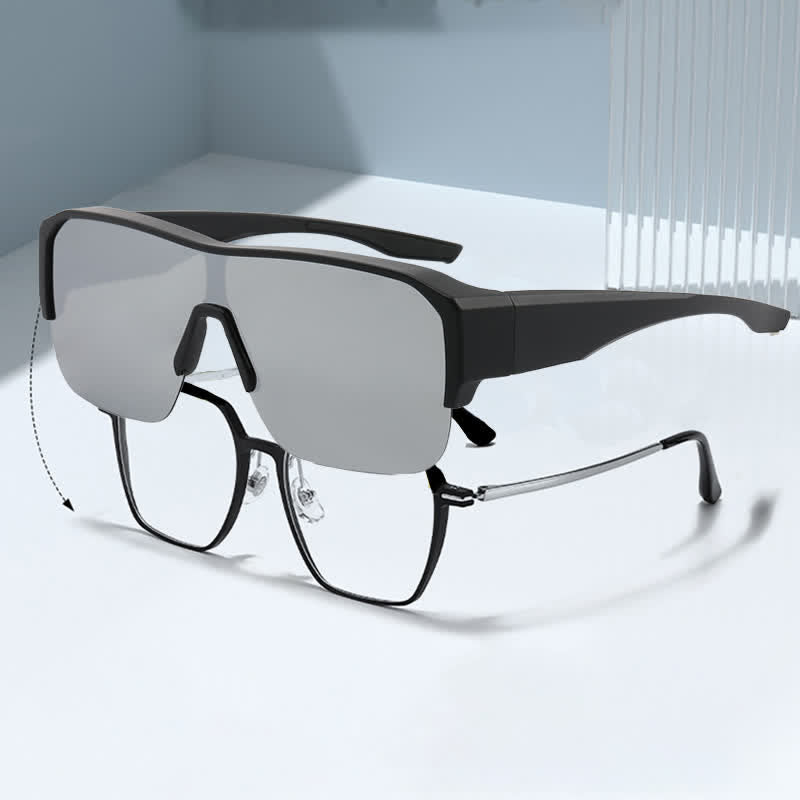 Spykay™ SG60959 Fit Over Glasses Semi-Rimless Polarized Sunglasses for Sports&Driving