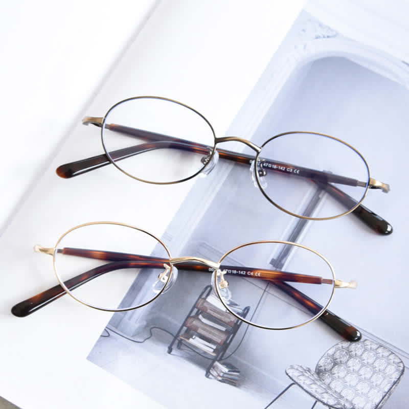 Spykay™ EG26867 Oval Frame Anti-blue Light Retro Classic Glasses