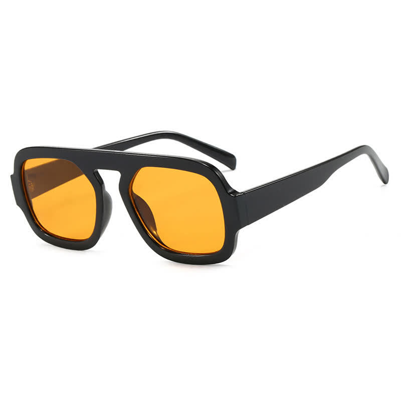 Spykay™ SG60722 Square Frame Leopard Print Cycling Aviator Sunglasses