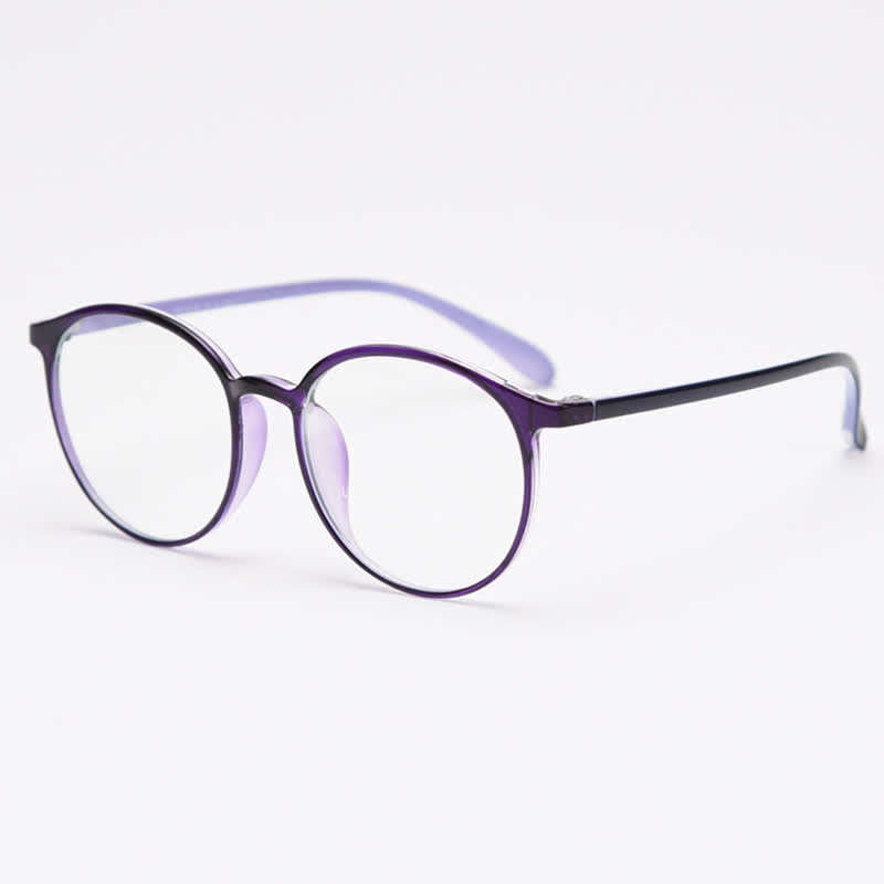 Spykay™ EG26865 Large Round Frame Anti-blue Light Simple Classic Lightweight Glasses