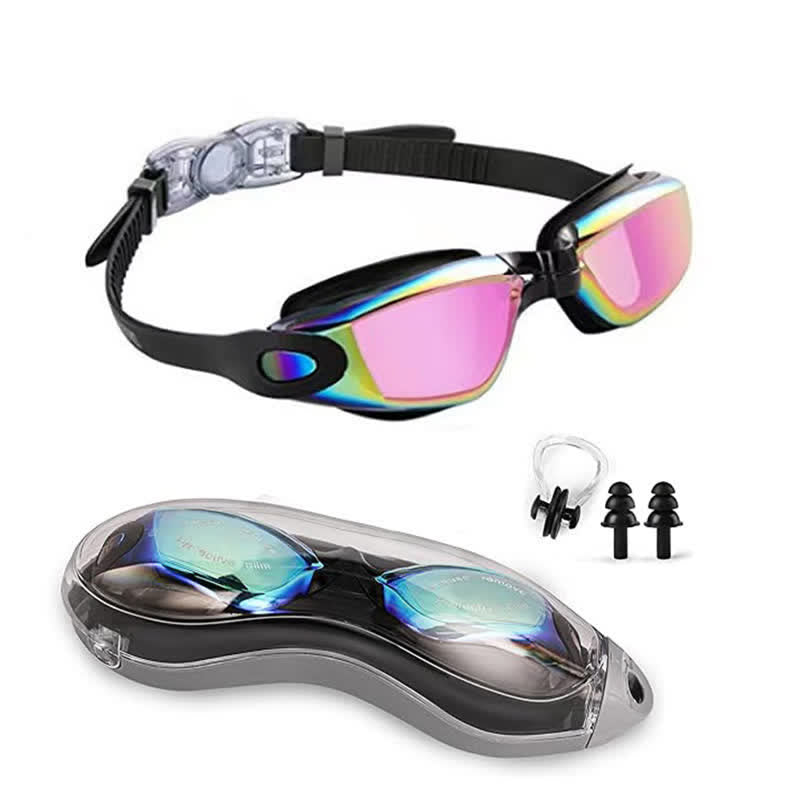Spykay™ SG61021 Swimming Goggles No Leaking Full Protection Adult Men Women Youth with Earplugs,Nose clip and Case
