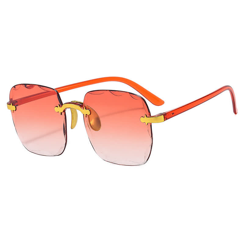 Spykay™ SG61010 Square Frame Oversized Trendy Rimless Sunglasses