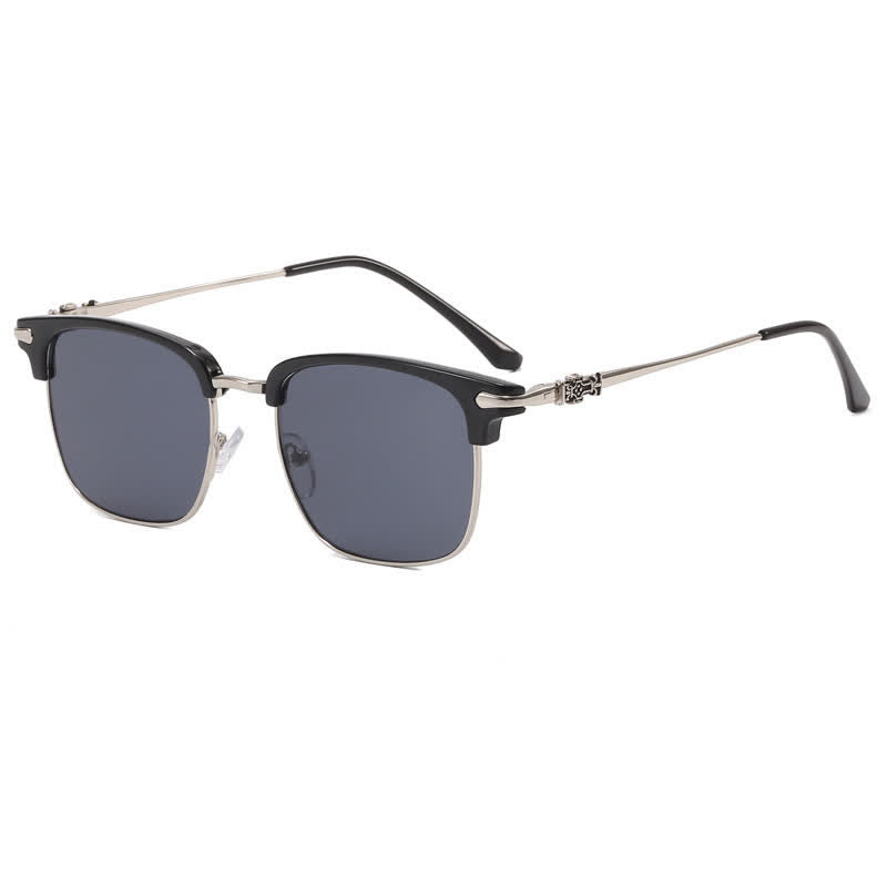 Spykay™ SG60827 Square Frame Trendy Browline Sunglasses